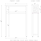 Alaterre Furniture Coventry 27"W x 48"H Bathroom Over Toilet Open Storage Shelf ANCT73WH - alternate 6